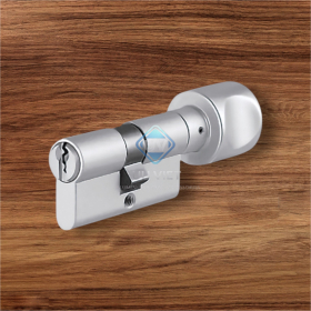 Ruột khóa 1 đầu chìa, có núm xoay tròn