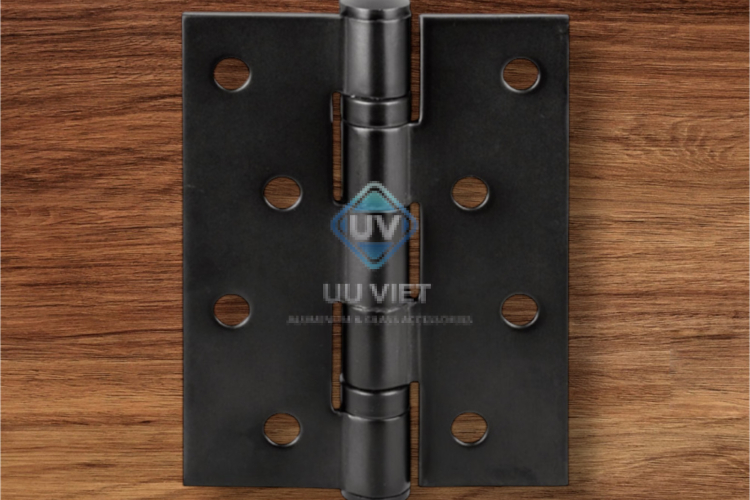 Bản lề lá, 2 vòng bi, inox 304, kích thước: 102 x 76 x 3 mm