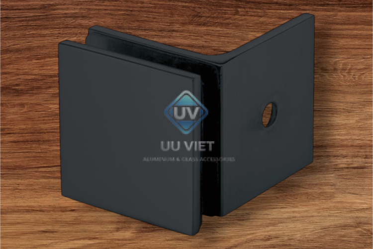 Bản lề cửa phòng tắm, Kẹp tường gắn kính có tấm 90°