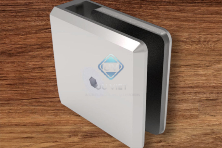 Bản lề phòng tắm, Kẹp tường gắn kính có tấm 90° Hafele, SUS 304