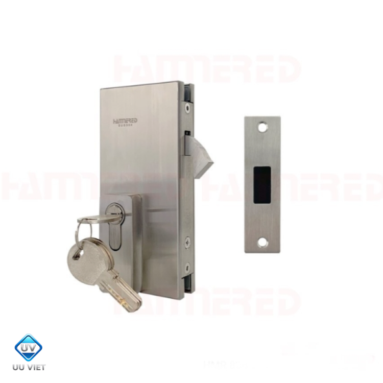 KHÓA KÍNH LÙA ĐƠN INOX 304 VẶN CHÌA HMR