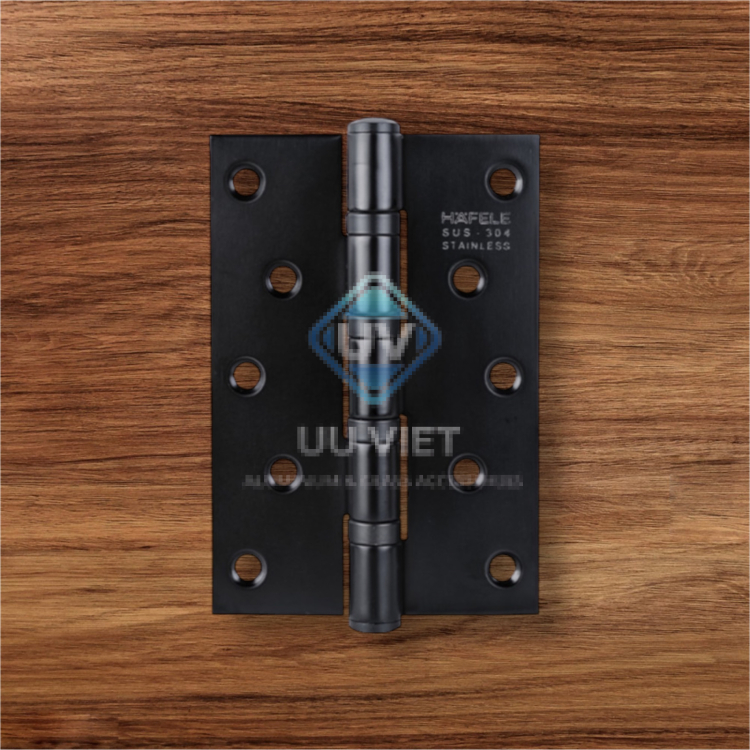 Bản lề lá, 4 vòng bi, inox 304, kích thước: 127 x 89 x 3 mm