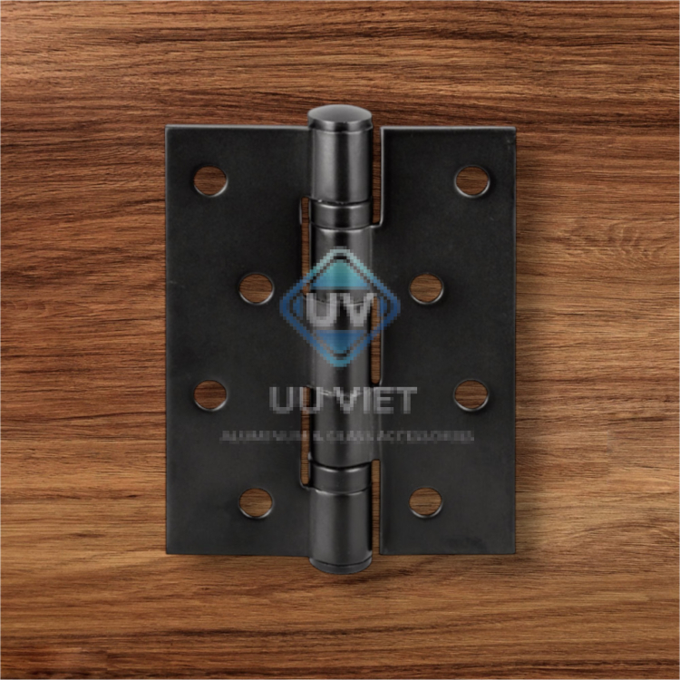 Bản lề lá, 2 vòng bi, inox 304, kích thước: 102 x 76 x 3 mm