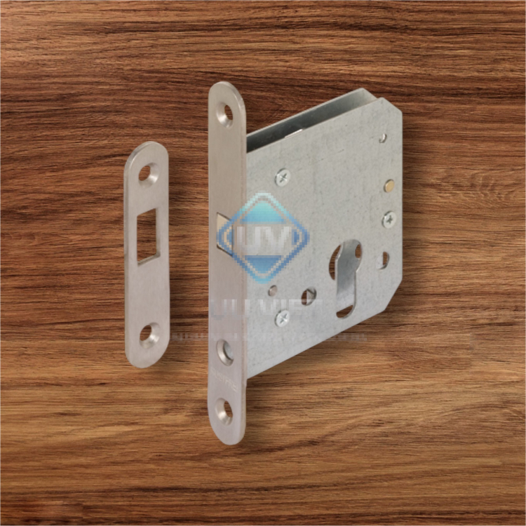 Thân khoá, Cho cửa trượt, với chốt móc, ruột khóa profile