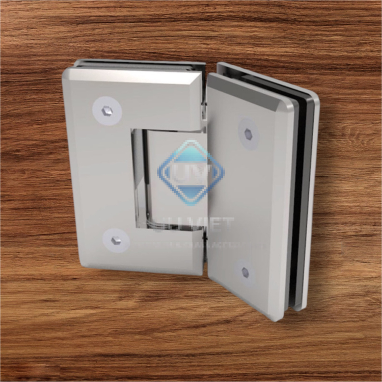 Bản lề phòng tắm, Bản lề kính gắn kính 135° Hafele, SUS 304